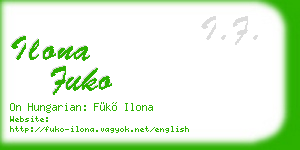 ilona fuko business card