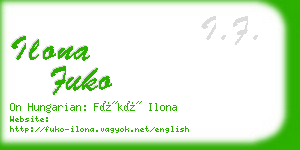 ilona fuko business card